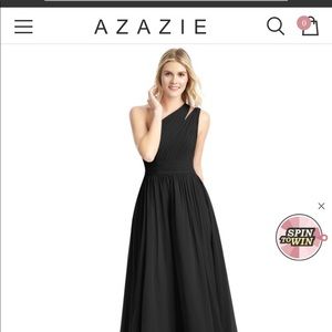 Azazie Molly black bridesmaid dress 2021